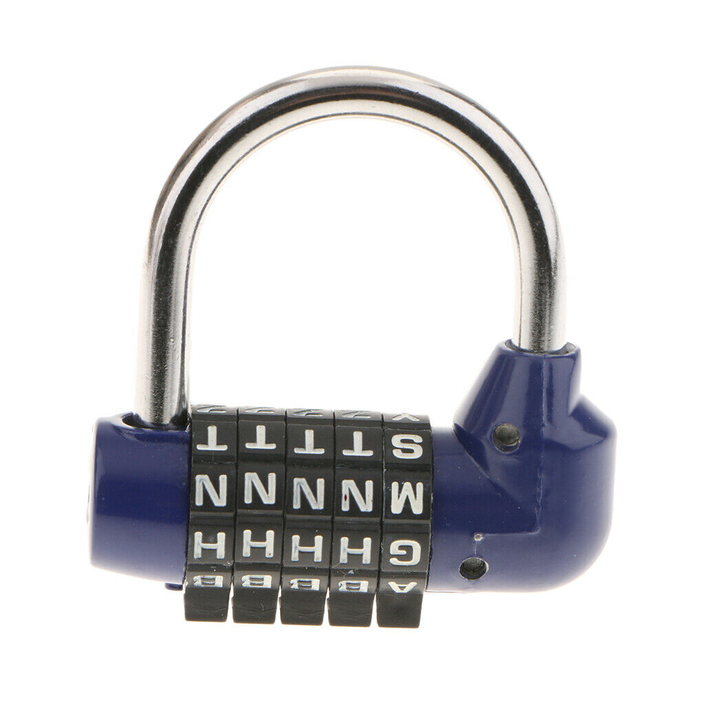 2 Pieces Letters Combination Lock Resettable Padlock for Toolboxes Suitcases