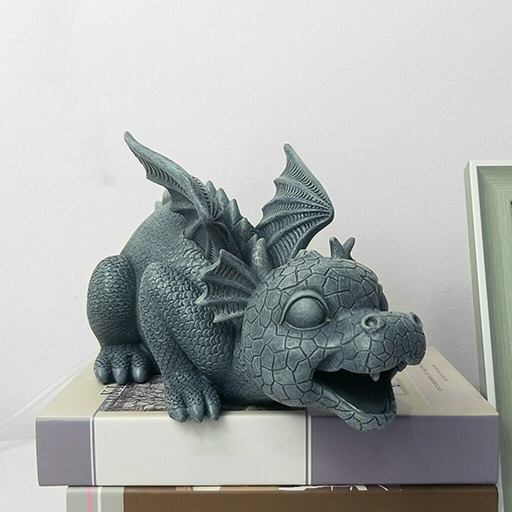 Garden Fountain Dragon Statue Outdoor Sculpture Waterscape Lawn Park Decor