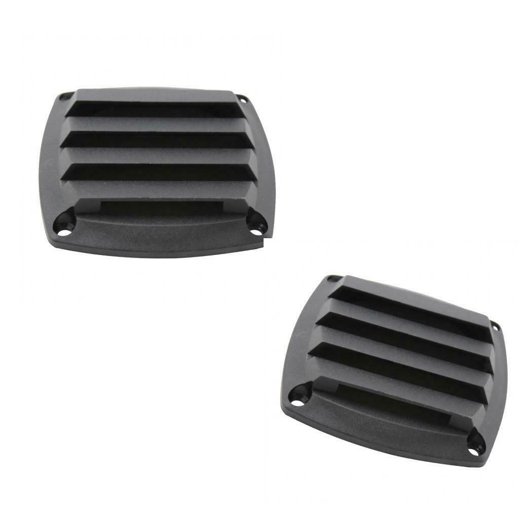 2x Plastic Louvered Vents Marine Grade 3-1/4'' Hose Tube Hull Air Vent