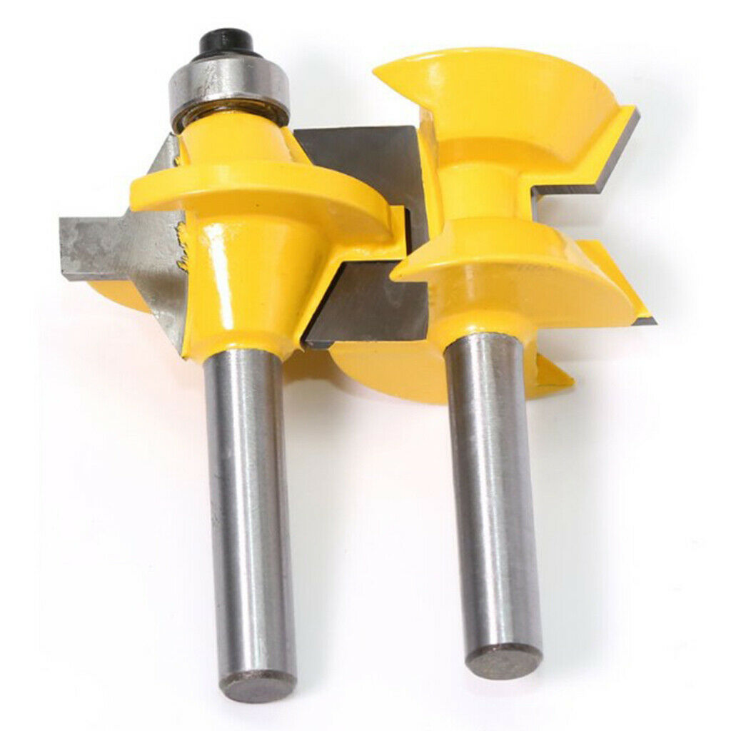 2 pcs Carbide Rail and Stile Router Bit Ogee 8mm Shank Wood Willing Cutter