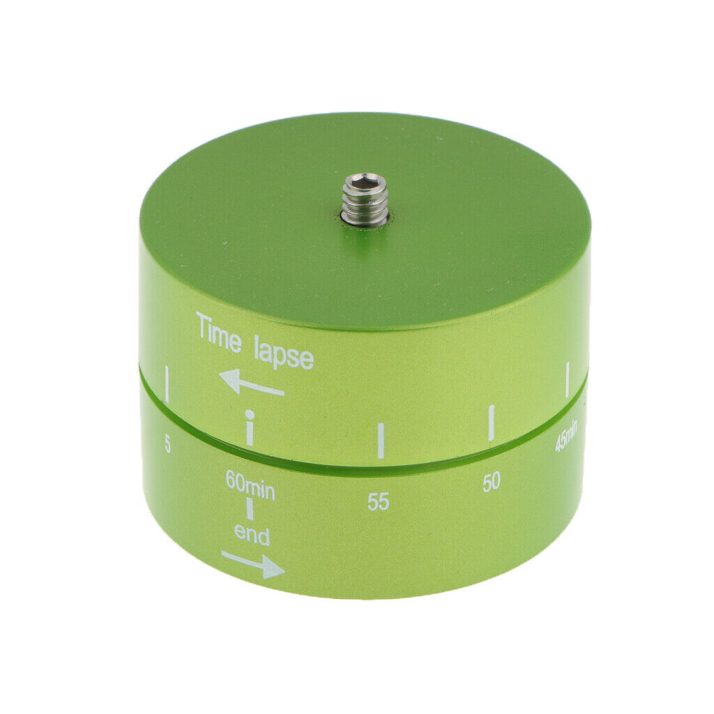 Panoramic 360 / 60-Minute Time Lapse Tripod Head for GoPro Smartphone Green