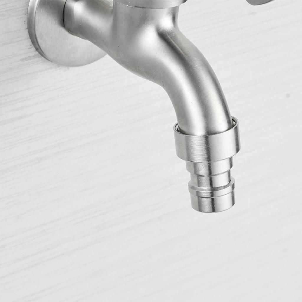Washing Machine Faucet Cold Water Wall Tap 304 Stainless Steel Single Handle