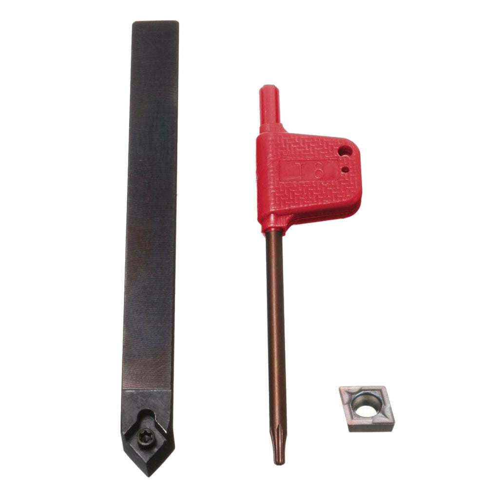Metal SCMCN1010H06 Boring Turning Tool + CCMT060204 Cutter Set w/ Wrench