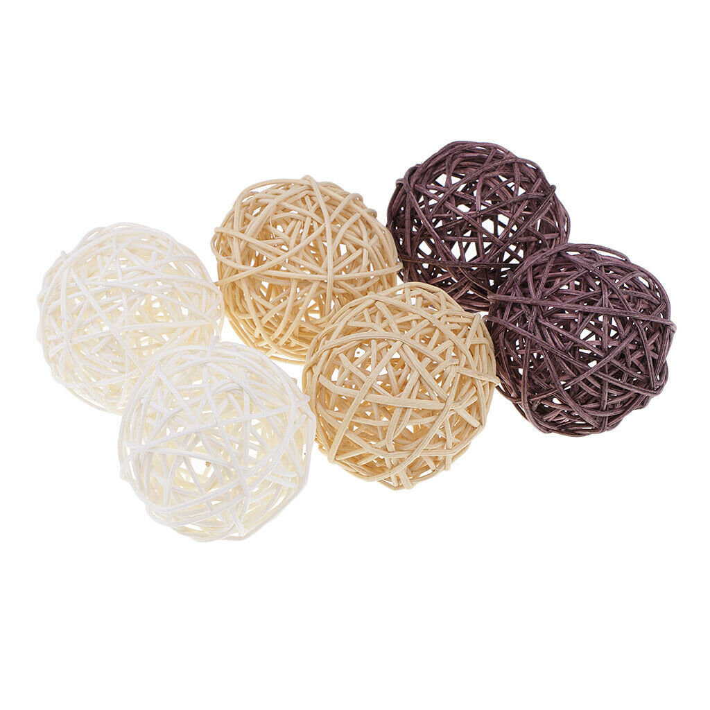 42x3 / 7cm Natural Wicker Rattan for Party Table Bowl Decoration