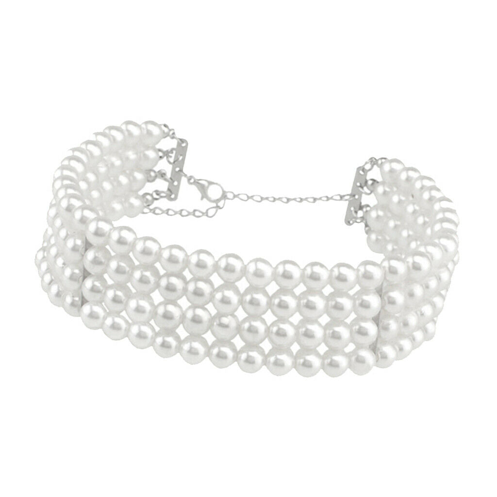 Women's Chain Necklace Choker Necklace Chain with Beading Embellishment -