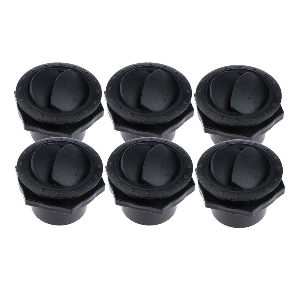 6 Packs of Round Ventilation Air Outlet Grille for RV Marine Yachts 70x45 Mm,