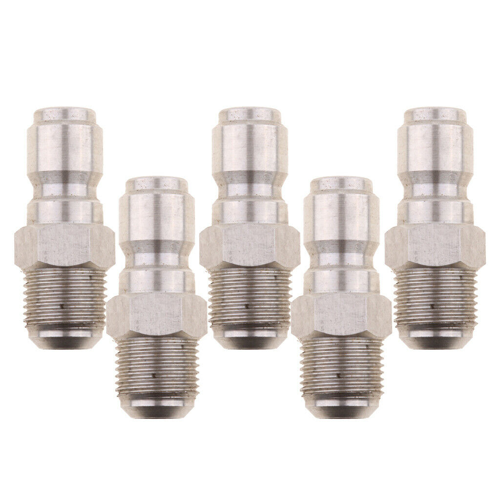 5 Pieces 3/8" Quick Connector to 15mm Male Adapter for Pressure Washer
