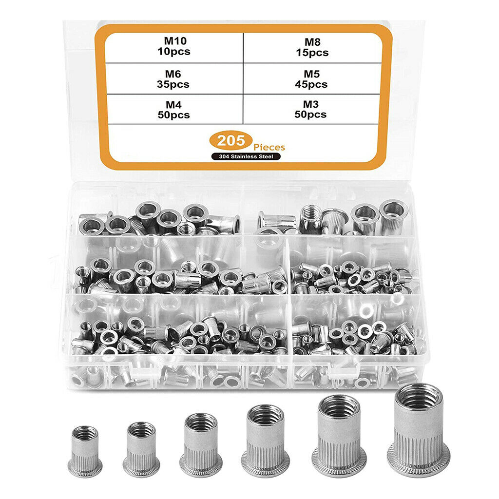 Multi-functional Rivet Nut Insert Assortment Kit Durable Easy to Install