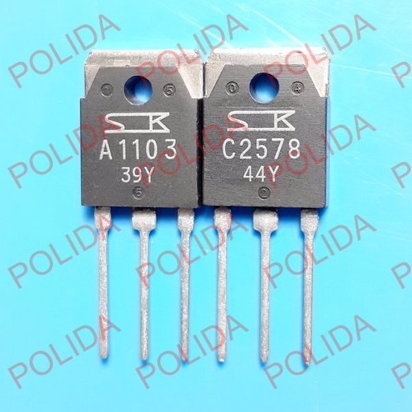 1PAIR or 2PCS Transistor SANKEN TO-3P 2SA1103/2SC2578 A1103/C2578