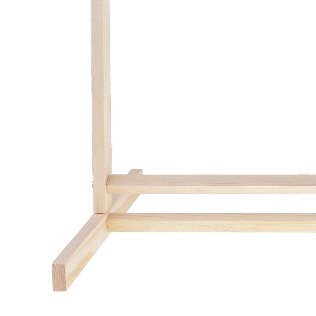Wooden coat rack coat rack clothes rail & 10 metal hooks