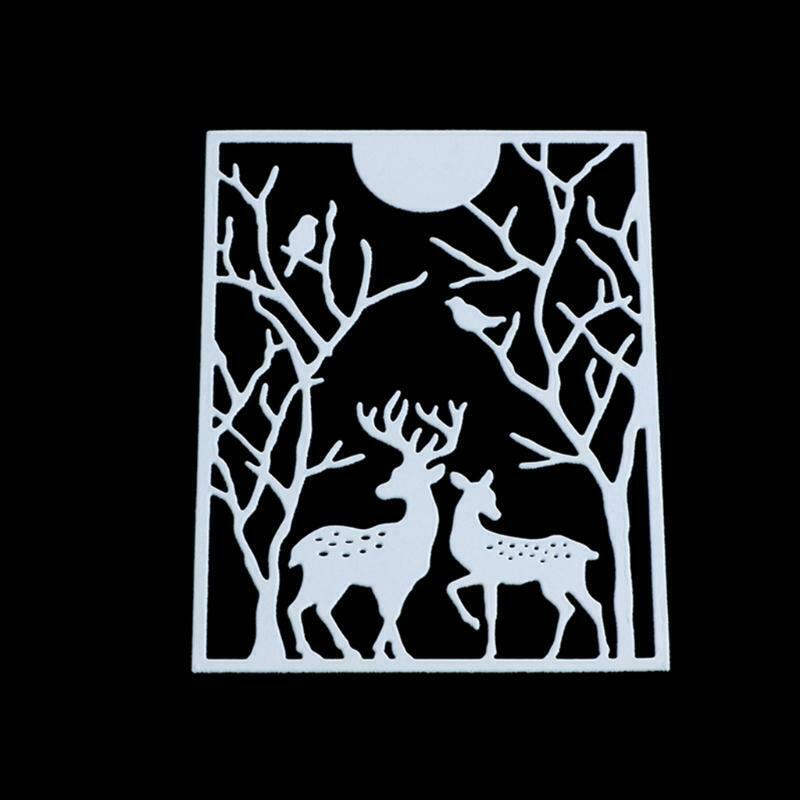 Christmas Deer Metal Cutting Dies Stencil Scrapbook Album Paper Card Template