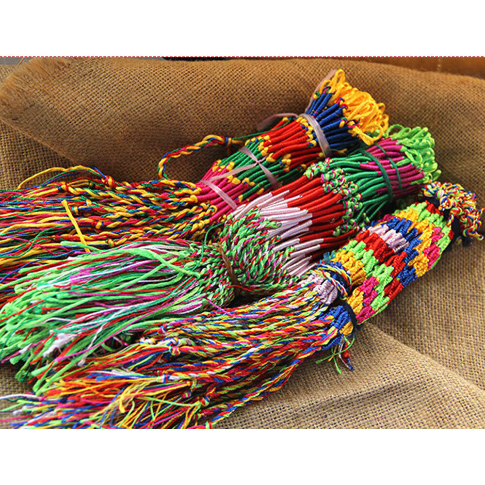 10 Handmade Boho Woven Friendship Bracelet Braided Wristband Women Men Jewelry