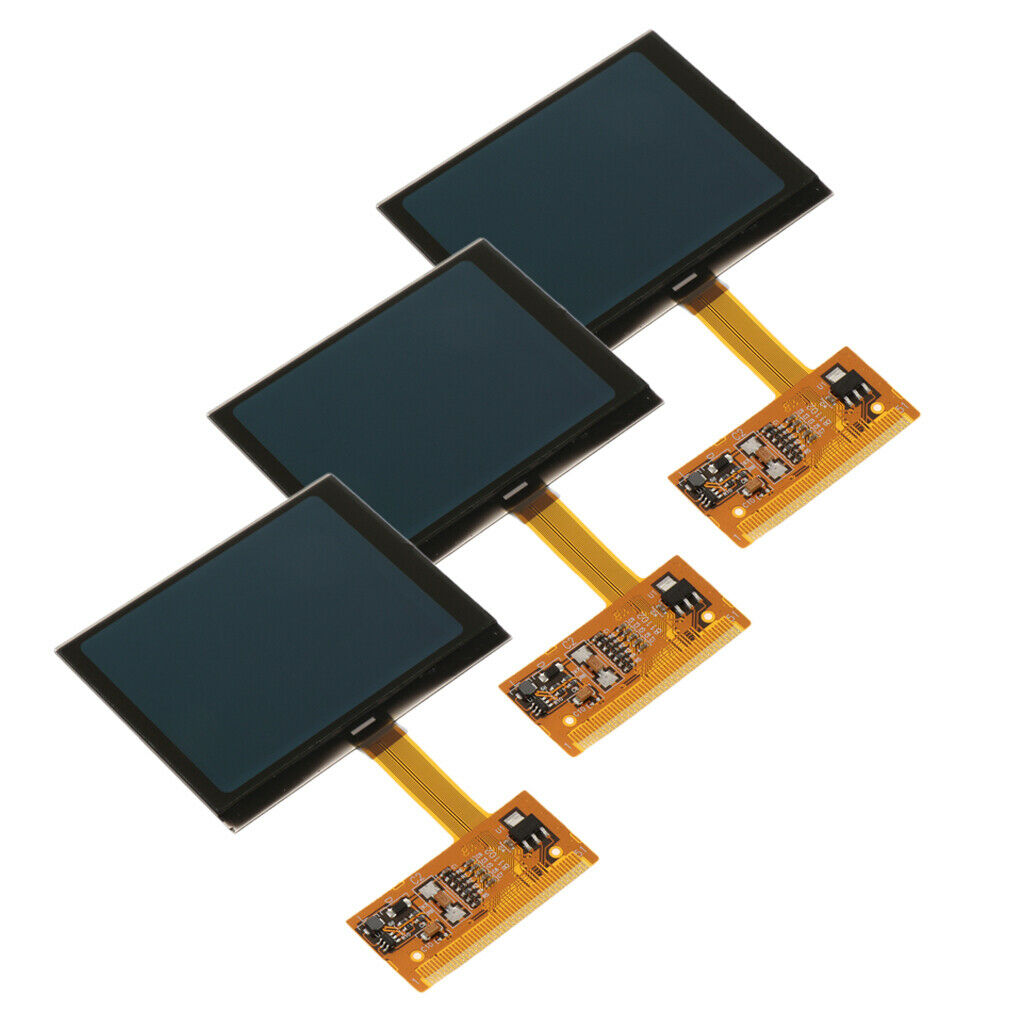 3 Pieces Repair Auto Car LCD Display Screens Instrument Cluster for Audi