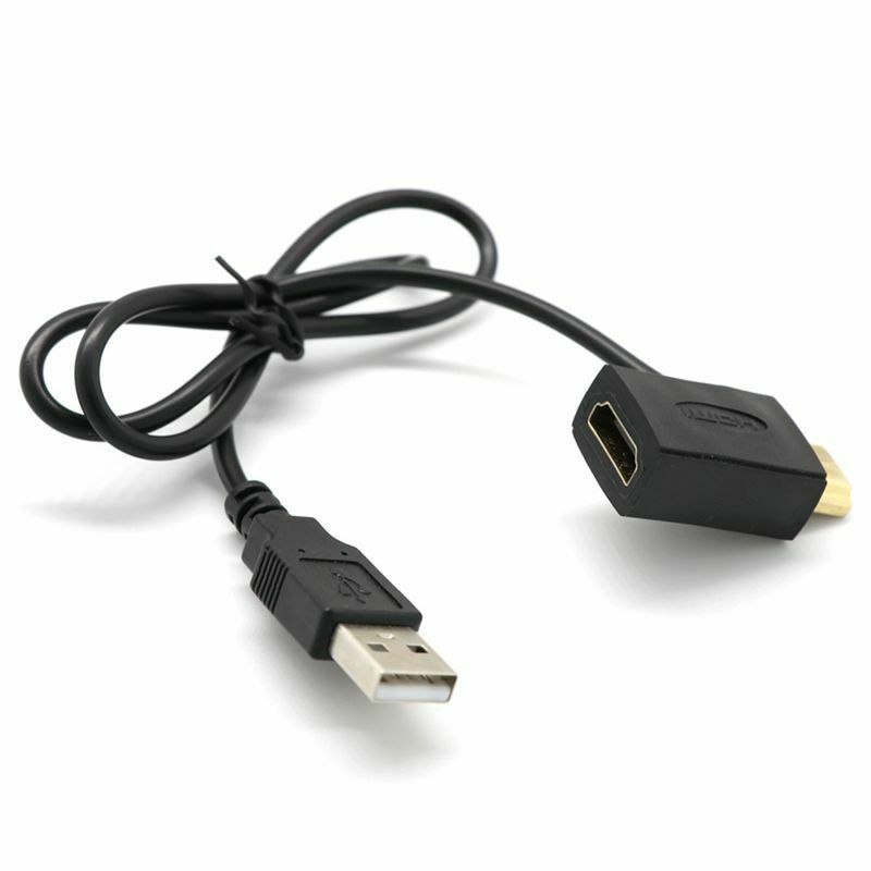 mi Male To Female Connector + USB 2.0 Charger Cable Spliter Adapter Extender MD4