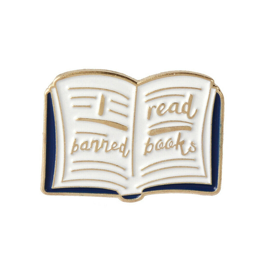 Set of 4pcs Women Kids Cartoon Enamel Book Brooch Collar Pin Badge Corsage
