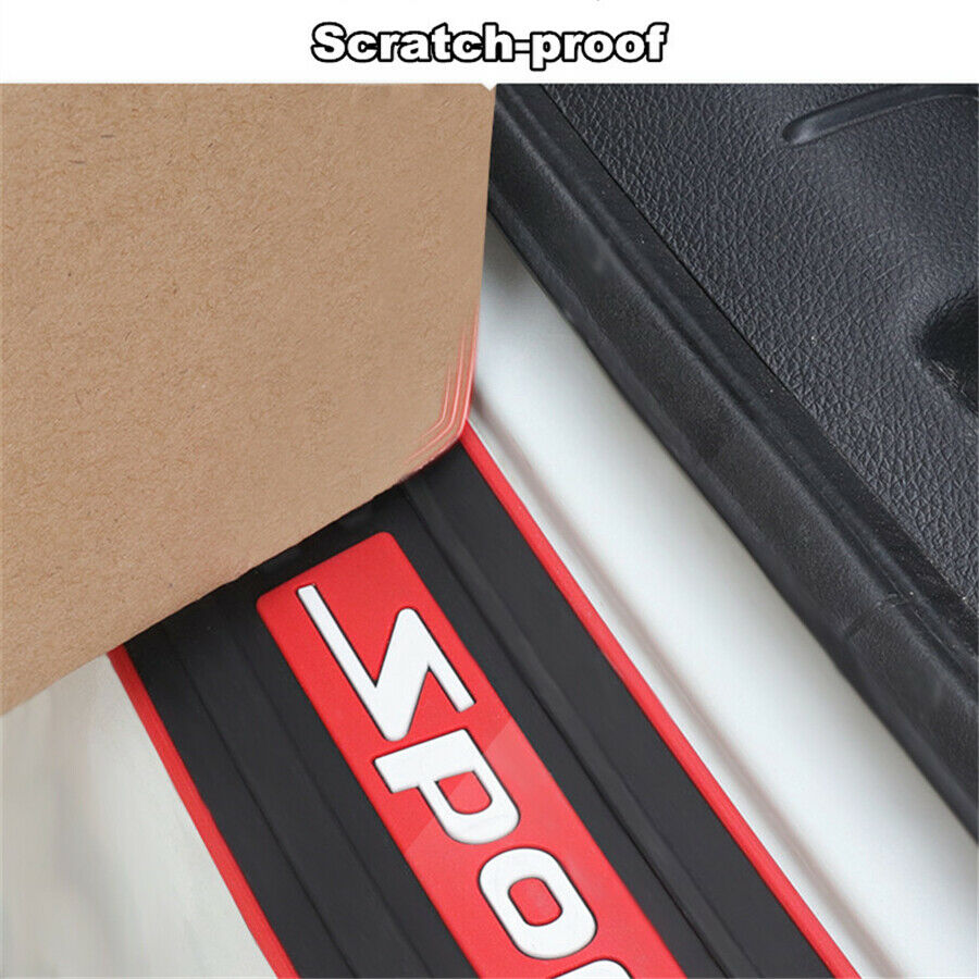 Anti-scratch Car Rear Guard Bumper Trunk Protector Nonslip Rubber Trim Universal