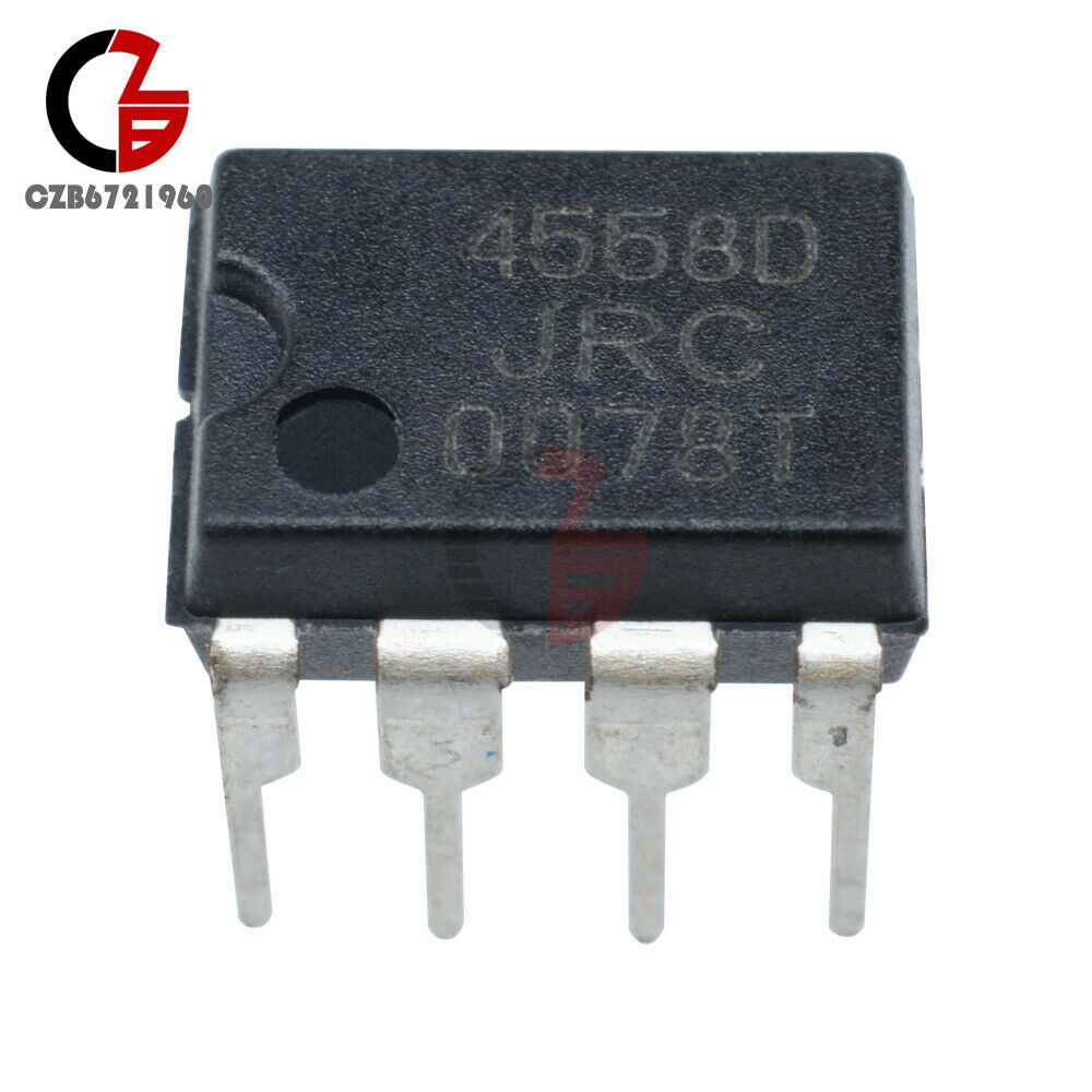 10PCS JRC 4558D JRC4558D OPAMP OP AMPS CHIP Low Power TS808 TS9 IC DIP 8