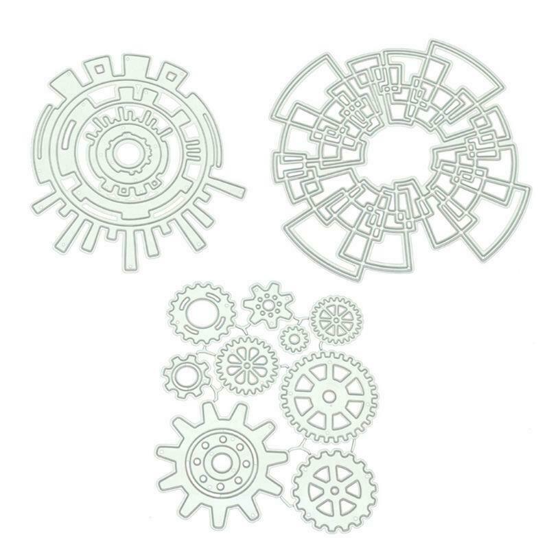 Gears DIY Metal Cutting Dies Stencil Scrapbooking Die Cuts Paper Card Decor
