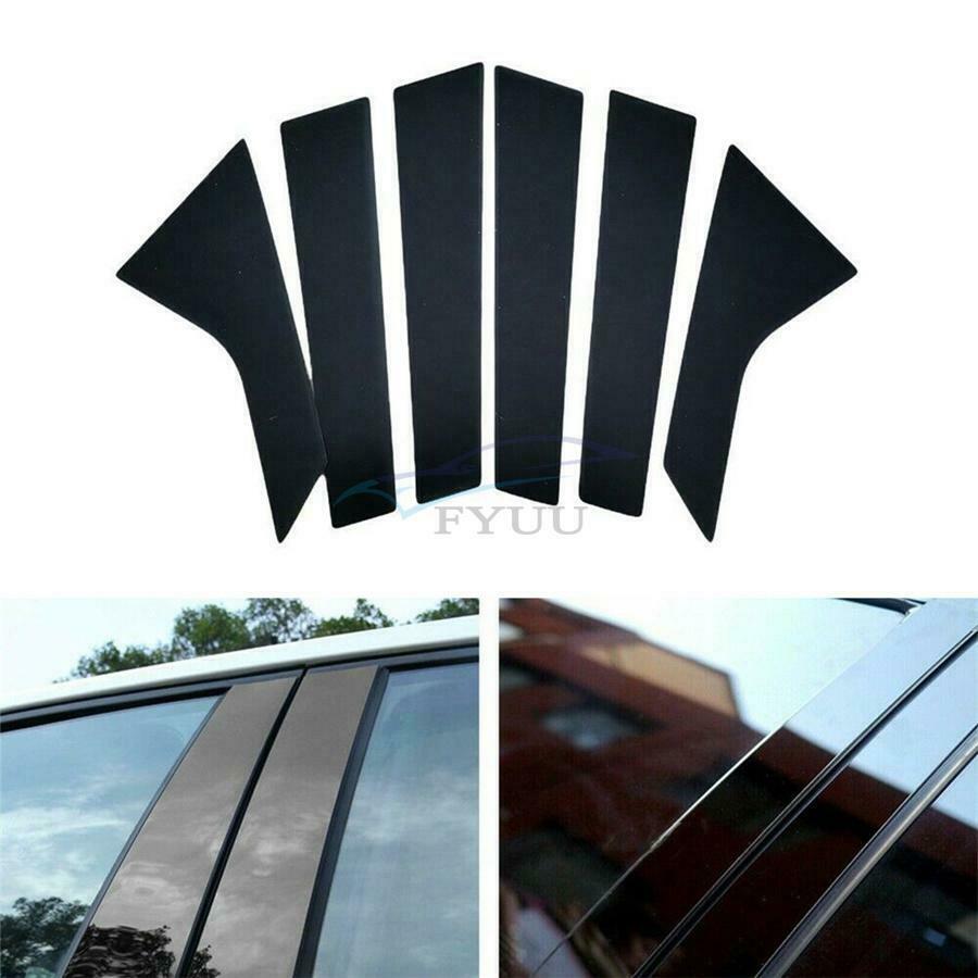 6 Pieces Gloss Black PC Car Styling Door Trim Cover For Hyundai Sonata 2020 2021