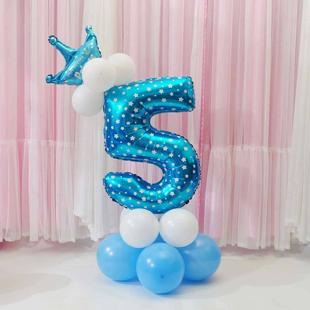 2 Set Balloons  Number Long Balloons And Latex Balloons for Home Party Ornament