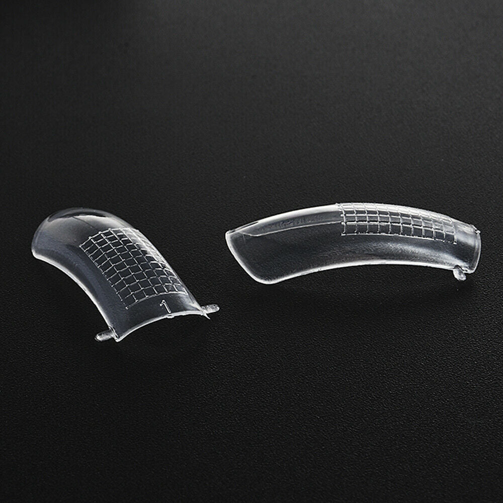 100 PCS With scale Dual Nail Art System Form UV GEL Acrylic False Tips Tool ~