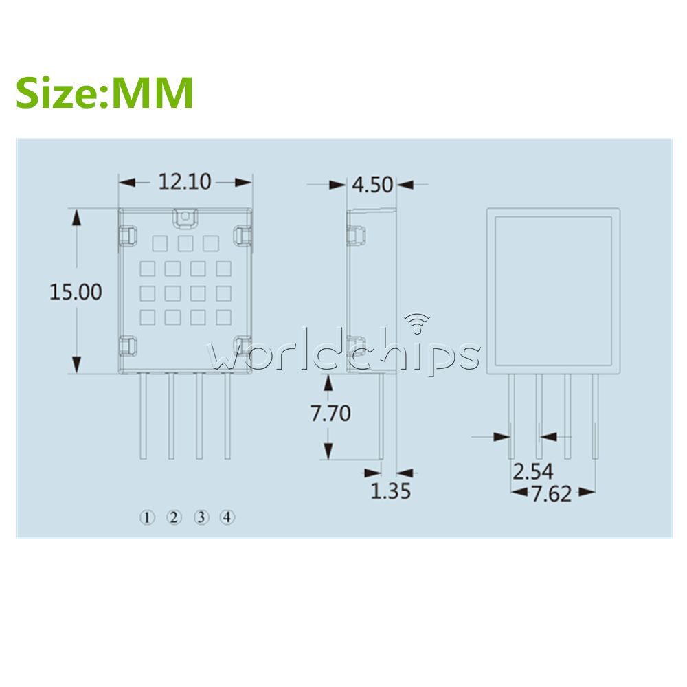 Capacitive AM2120 Temperature and Humidity Sensor Composite Digital Module