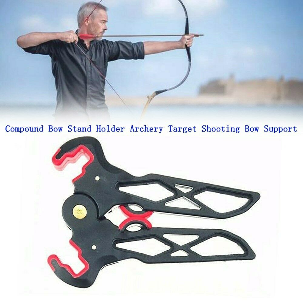 Short Compound Bow Stand Holder Legs Archery Target Shooting Bow Support BS5