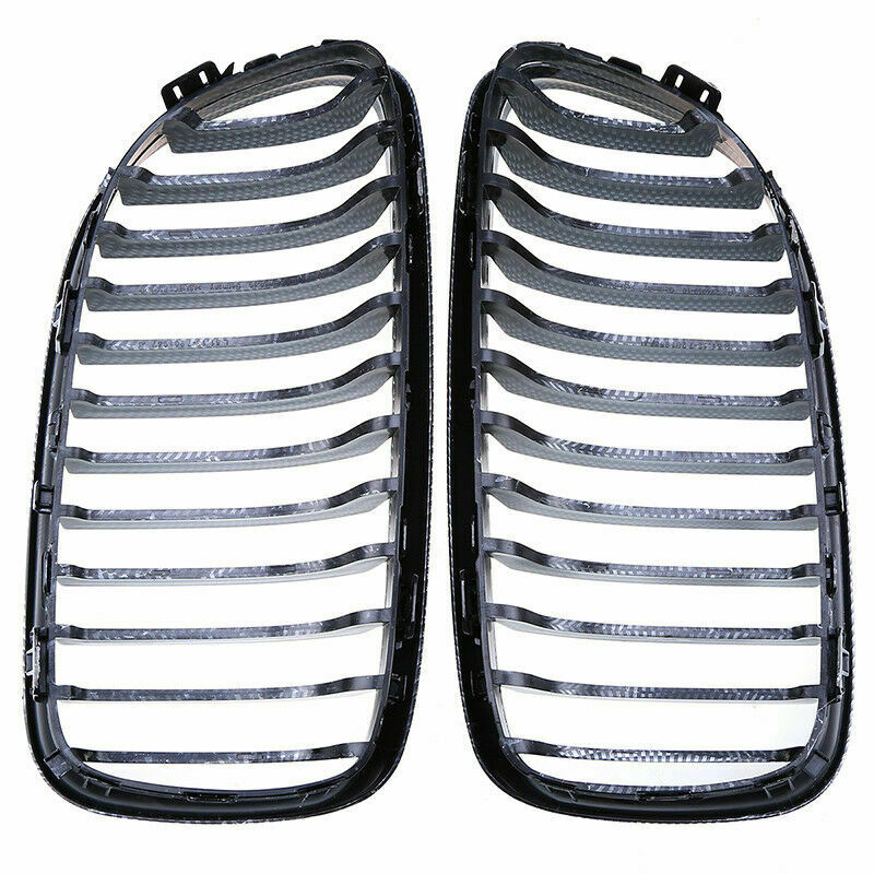 For BMW 3-Series E90 E91 328i 335i 2008-2011 Carbon Fiber Front Kidney Grille