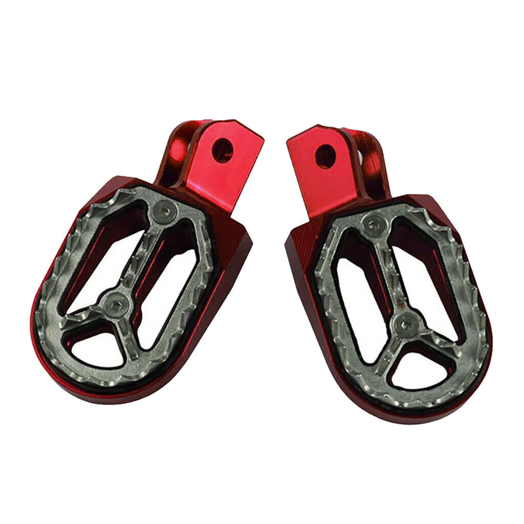 Motorcycle Foot Pedals 360° Roating for CRF 230 Motorcycle Accessory Red