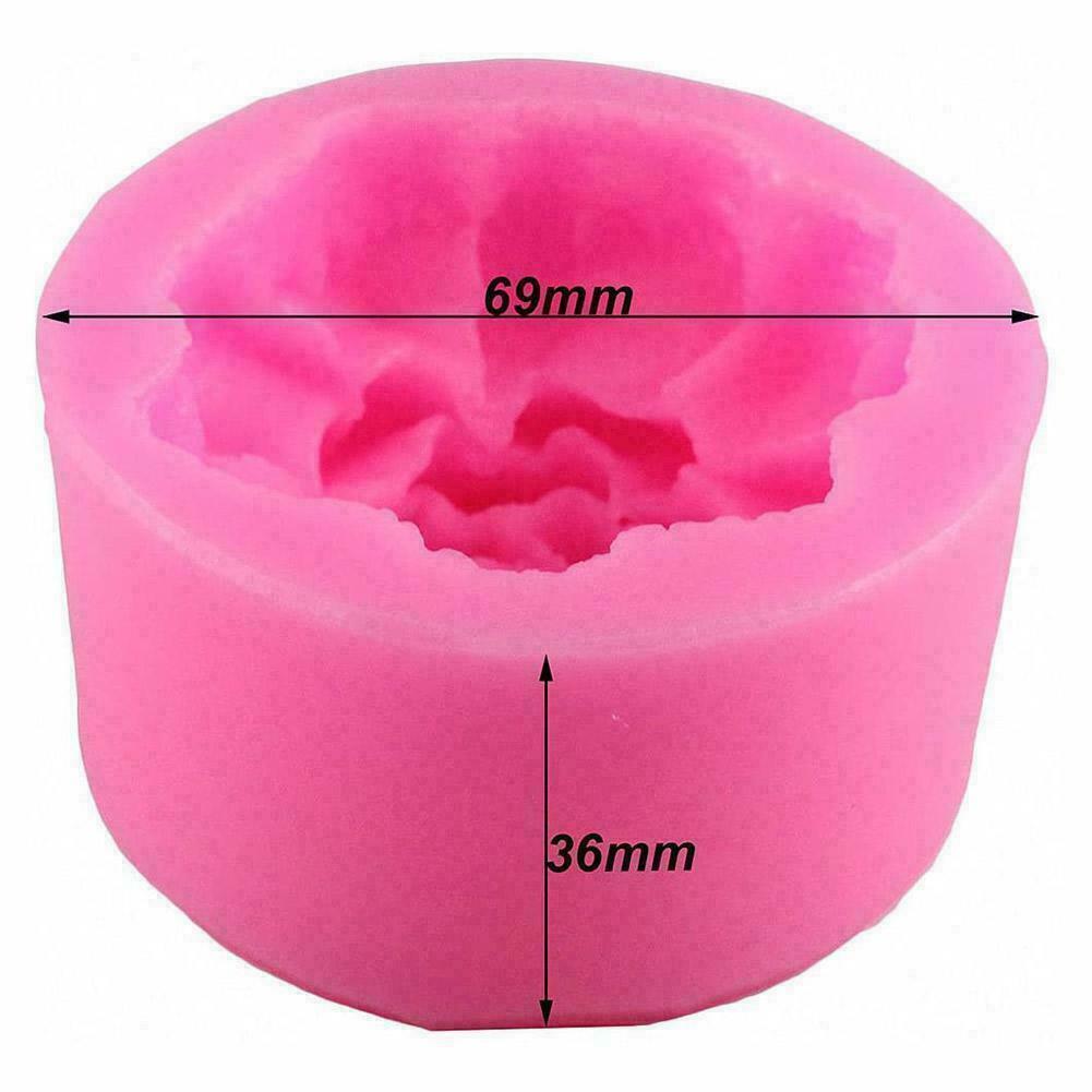 Silicone Sugarcraft Peony Flower Soap Candle Mould Decorating Fondant Cake R3N2