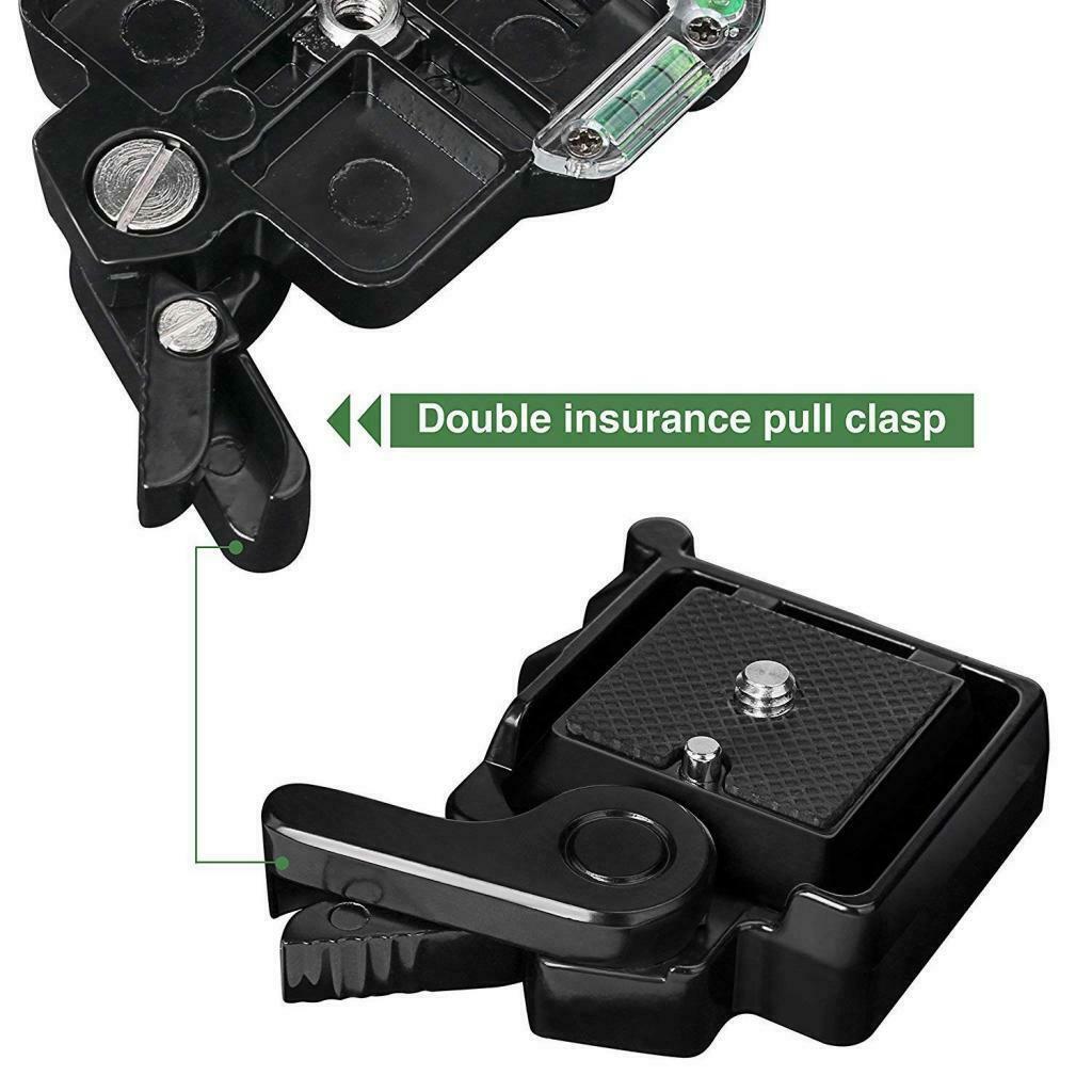 Tripod ball head adapter quick release plate for Canon Nikon Sony