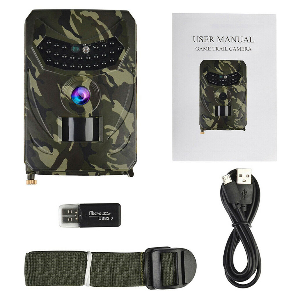 Hunting Trail Camera Wildlife Farm Scouting Cam IP56 12MP HD1080P Night Version