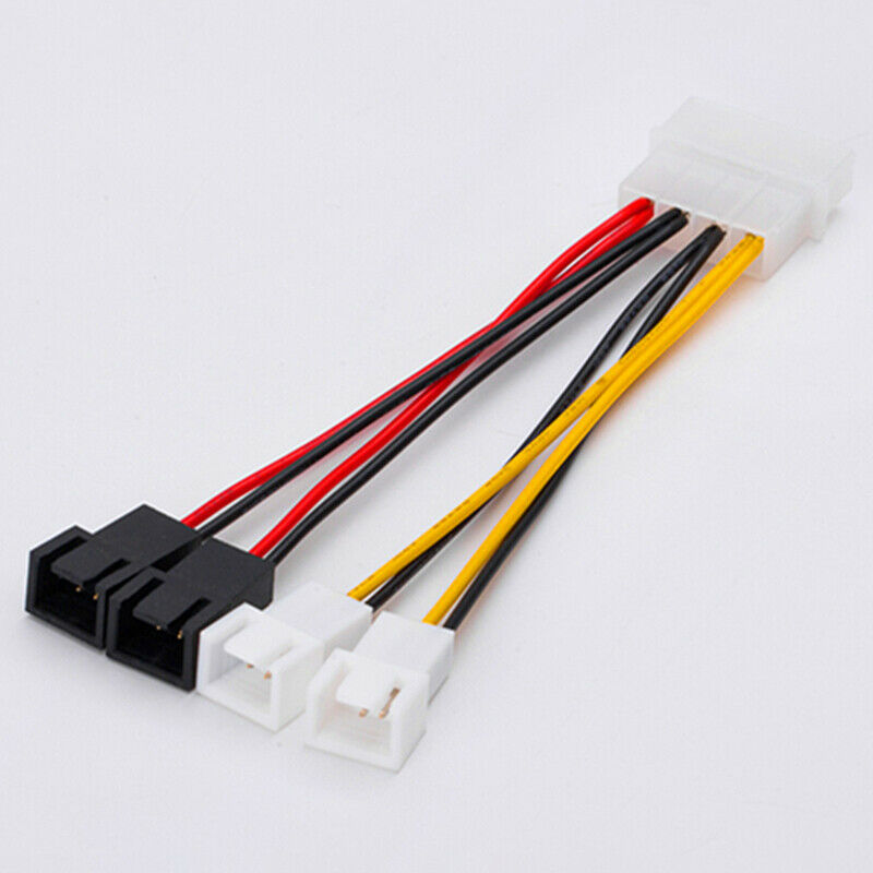 4-Pin Molex to 3-Pin fan Power Cable Adapter Connector 12v5vCooling Fan C.l8