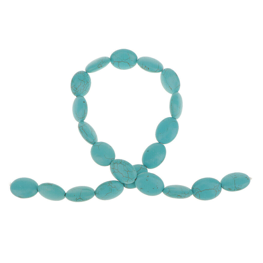 Natural Blue Turquoise Rondelle Gemstones Loose Beads Findings Jewelry Making