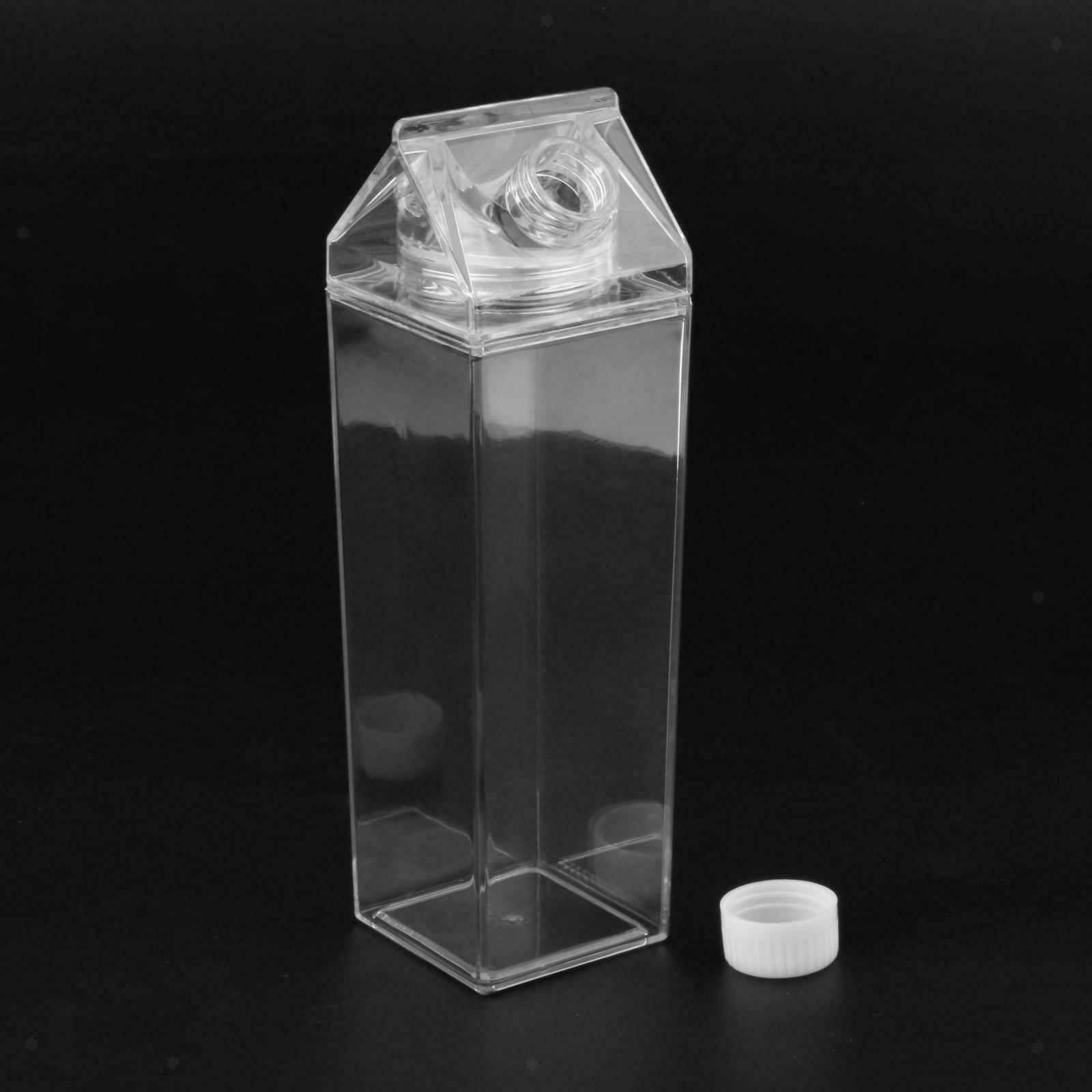 3X Milk Carton Water Bottle Portable Juice Bottle For Travel Camping Coffee