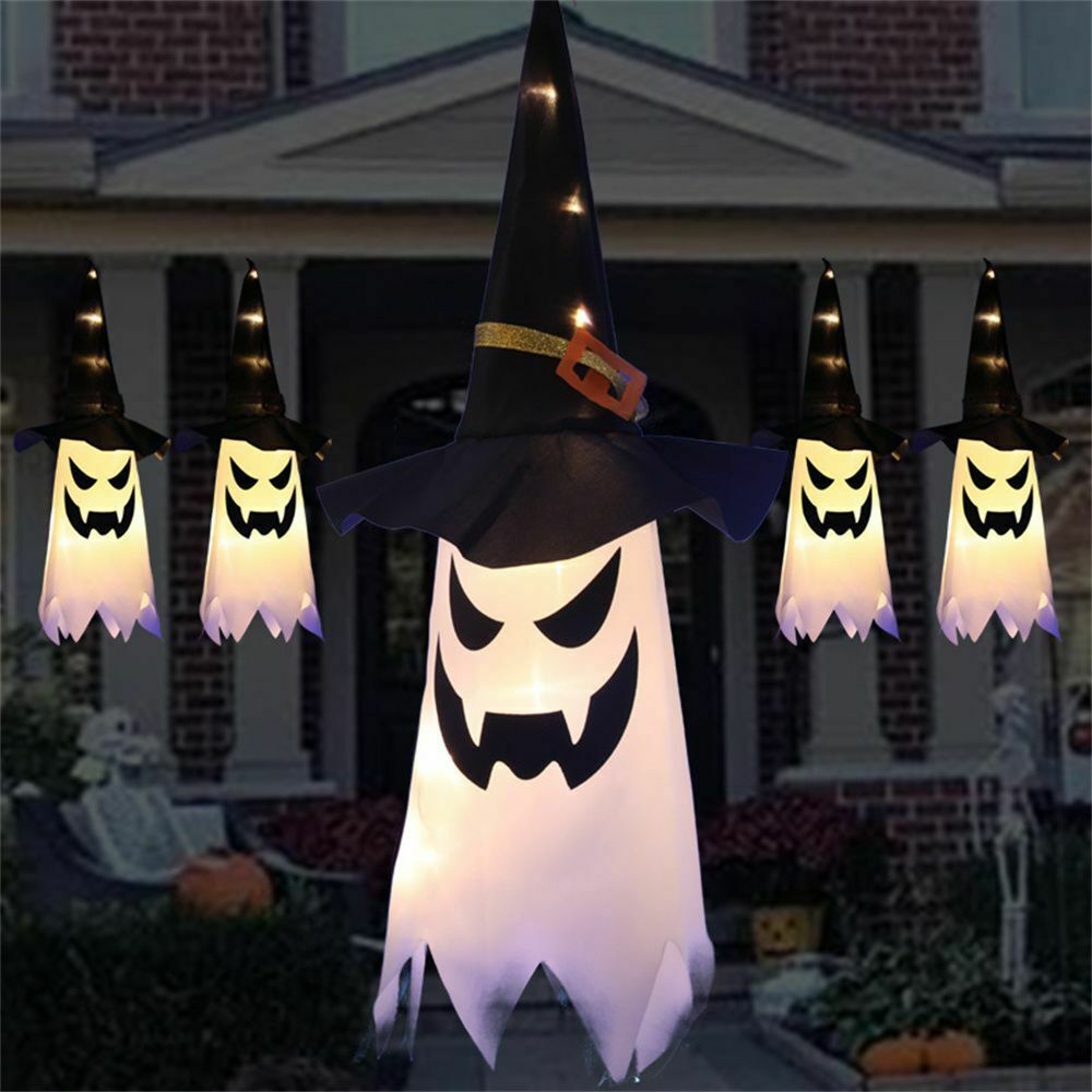 Witch Hats Halloween Lights Fairy Lights Halloween Decorations Ghost Led Light