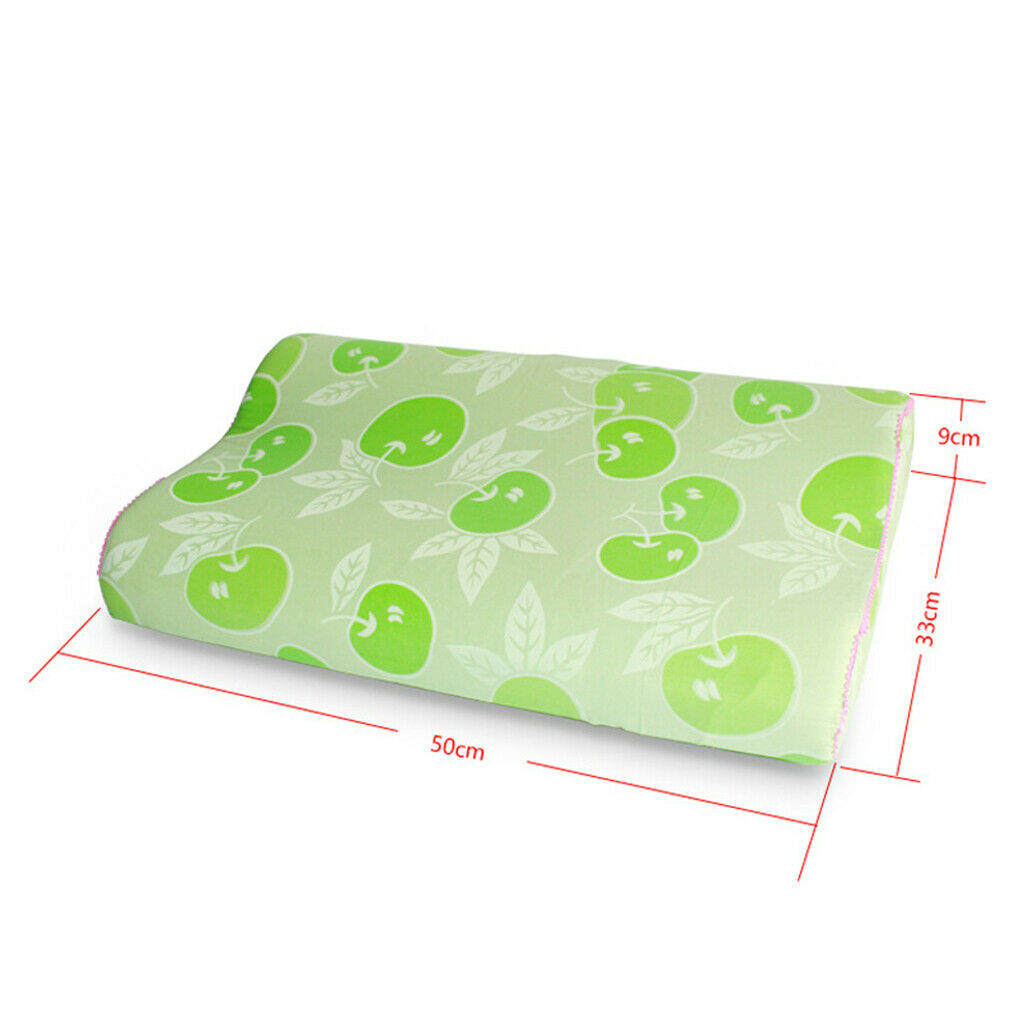 Wave Cervical Pillow Neck Support Cushion Massage Bolster for Sleeping Green