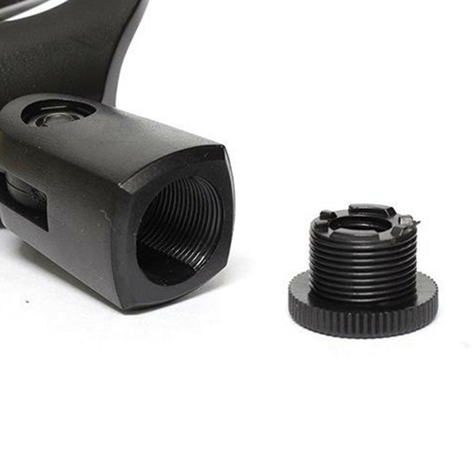 2x Heavy Duty Plastic Microphone Mic Clip Holder Flexible for Mic Stand Accs