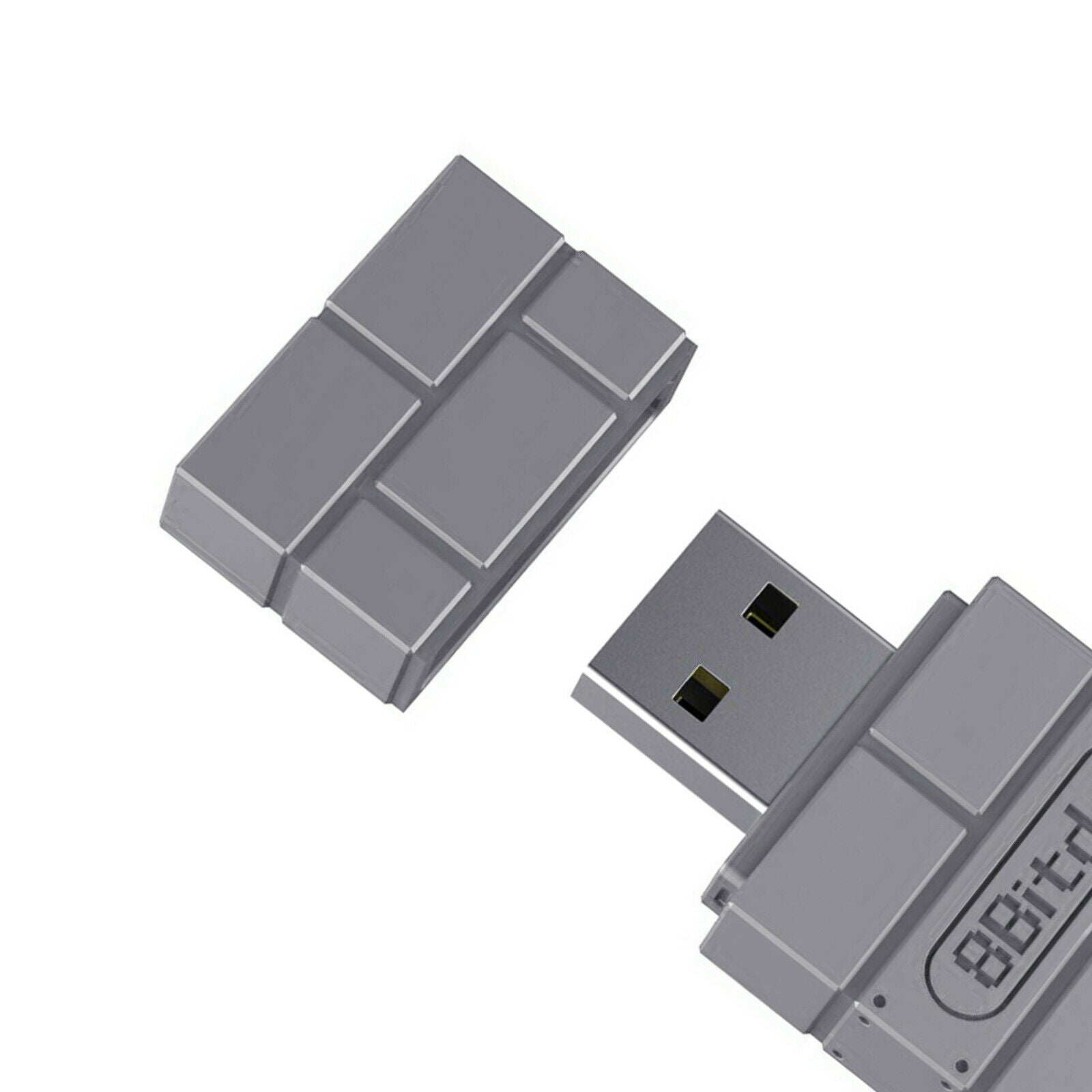 USB Wireless Receiver Adapter Converter for Nintendo Switch Controller Gray