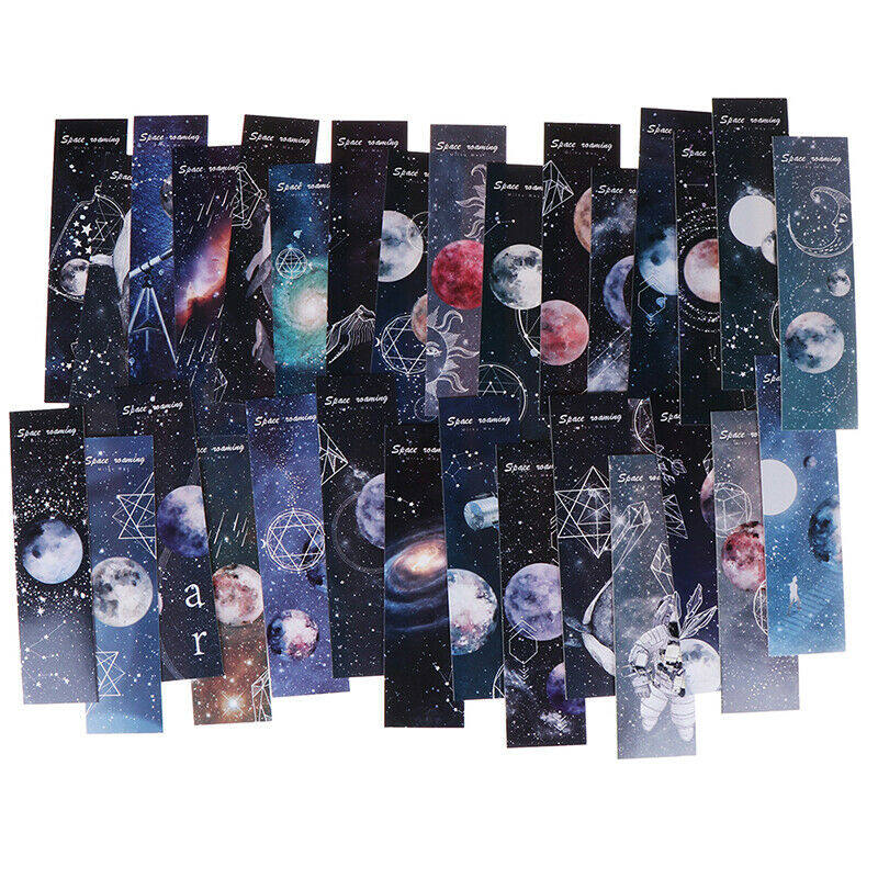 30pcs/lot Roaming space Paper bookmarks stationery book holder message ca.l8