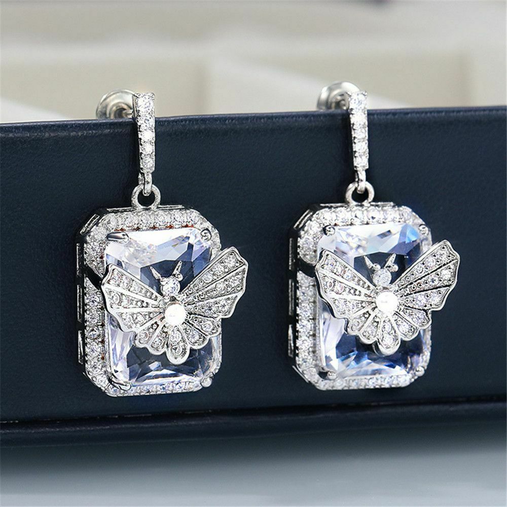 Butterfly Earrings Party Eardrop Platinum-plated Earrings Jewelry Accessories