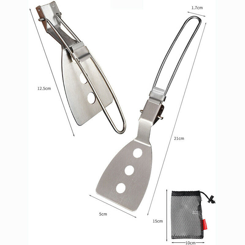 Stainless Steel Folding Spatula Outdoor Camping gear Cooking Accessori.l8