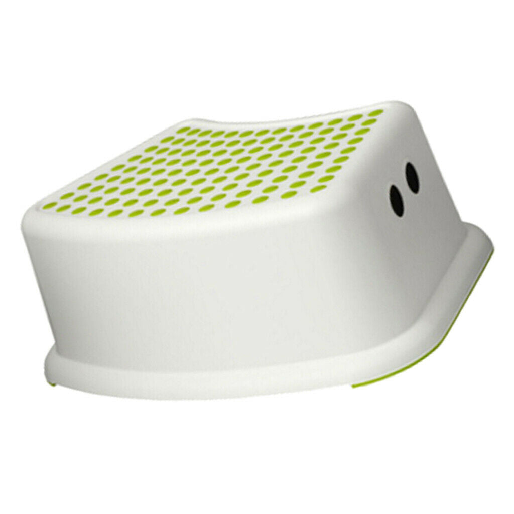 Kids Children Toilet Foot Step Stool For Lowes Height (Green/13x37x24cm)