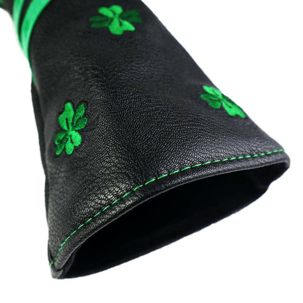 Waterproof Durable Golf Wood Cover Black PU Leather Anti-slip Headcover