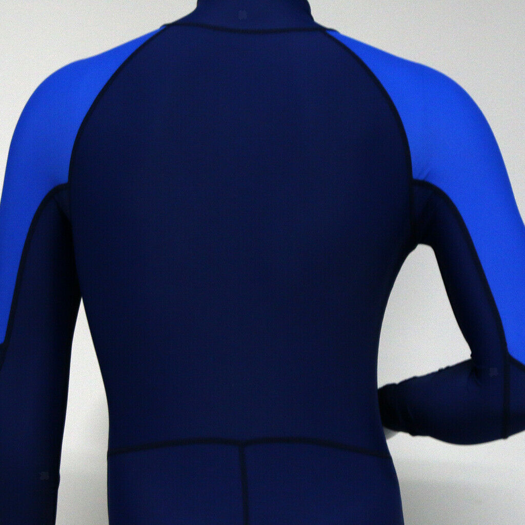 Scuba Diving Snorkeling Surfing Suit Zip Full Wetsuit S White for Men