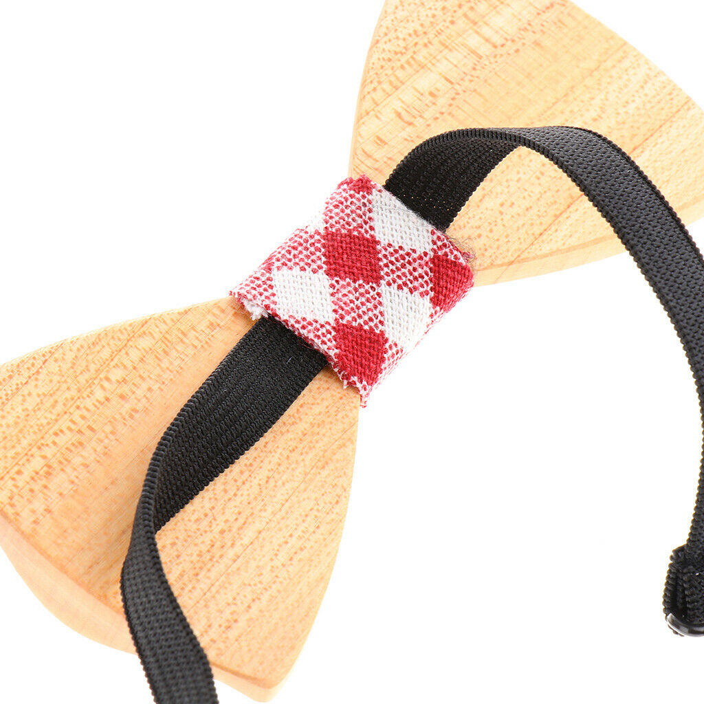 Fashion Men Women Wooden Bow Tie Accessory Wedding Event Party Tie M117-047