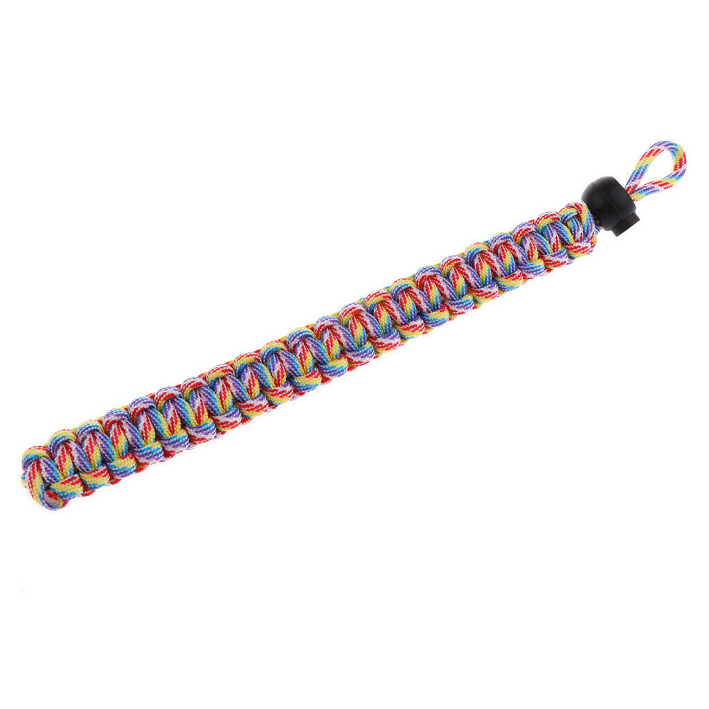 2 Quick Release Strap Connector W/ 2 Rainbow Camo Weave Camera Wrist Strap