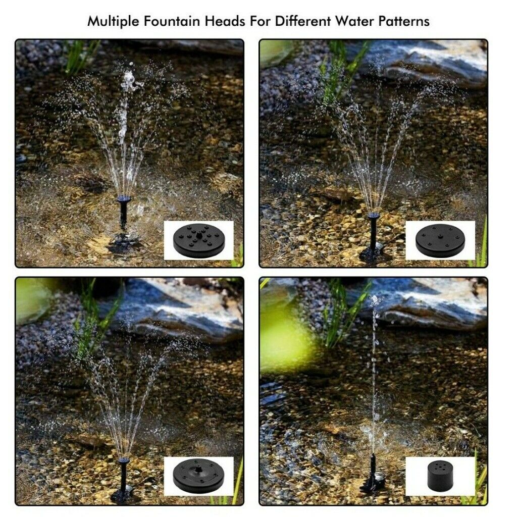 180L/H Solar Power Panel Kit Fountain Pool Pond Garden Submersible Water Pump