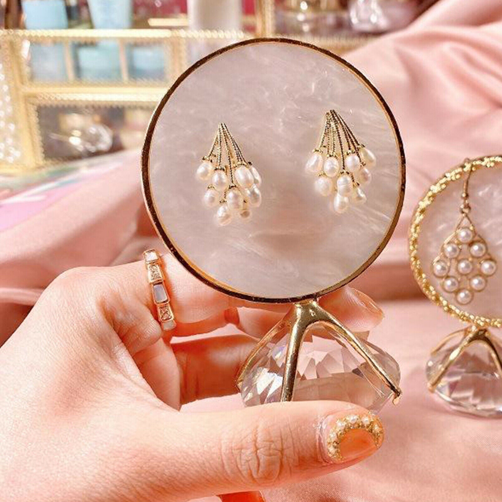 Nail Tips Display Stand Nail Art Plate Rack Board Display Tool 2 Holes