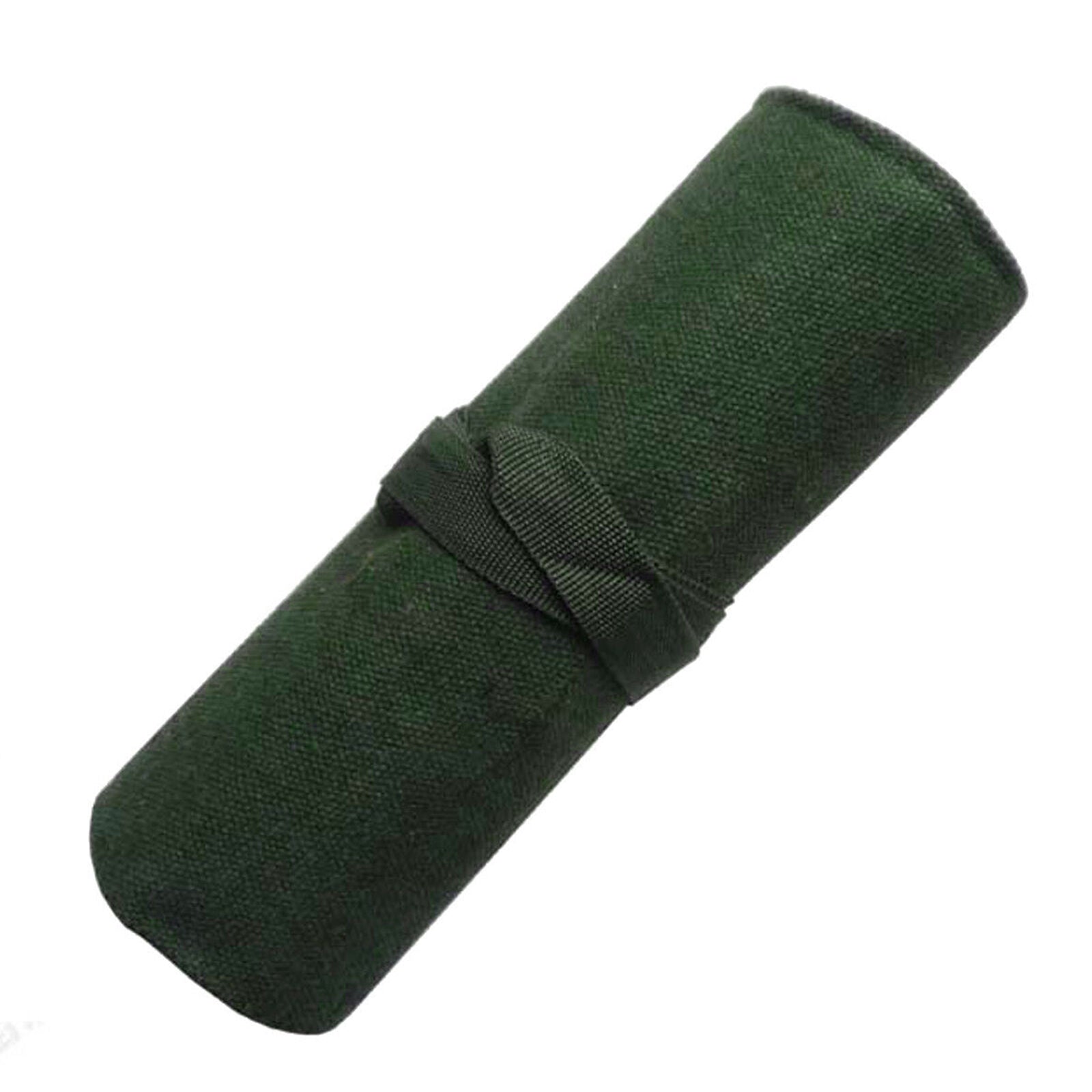 Green Canvas Bonsai Tool Storage Package Roll Bag Tool Organizer Case